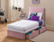 Sleep Factory's Luxury Plush Single Divan Bed For Adults or Kids with Drawer Option (Pink, 3.0FT (No Drawer))
