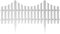 Pack of 8 White Garden Picket Fence Panels/Plastic Lawn Edging For Plant Borders And Flowerbeds (8)
