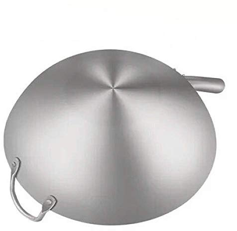 Stainless Steel Frying Pan Kitchen Single Handle Cooking Wok Multi Purpose Fried Tripod Stall Hotel Restaurant Gas Pot Home Pot 40cm