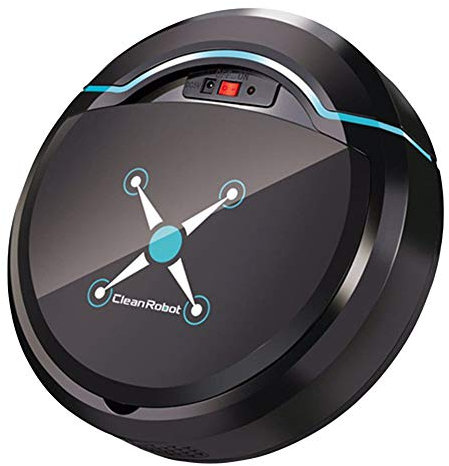 ohfruit Roboter-Staubsauger, 2500 Pa, starker Saugroboter, superdünner Saugroboter, geeignet für harte Böden und mittelflorige Teppiche, Schwarz