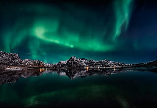 POLARLICHT Fototapete VLIES-500x280 cm (6530A)-Natur Landschaft Gebirge Berge Alpen Fotokunst Wandtapete-Inkl. Kleister-Vliestapete Bild Dekoration Wand-Dekor Moderne Motiv-Tapete Panorama Poster XXL