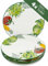 Lashuma Assiettes en céramique de 25 cm de diamètre, assiettes plates, assiettes de service pour 4 personnes, assiettes de service colorées pour légumes
