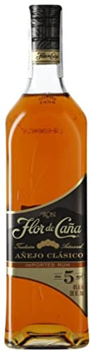 3 × Ron Flor de Caña Black Label 5 Años (Caja de 3 Botellas de 70 cl)