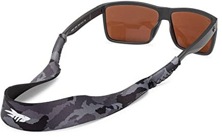 Pilotfish Floating Sunglasses Strap, Premium Lightweight Neoprene Eyewear Retainer, Perfect Size for Men & Women Black Camo