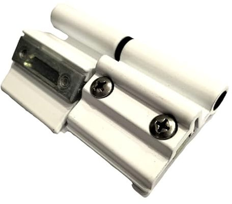 Bisagra de dos alas de aluminio puertas Domal 64 B 20 color blanco para 3ª puerta