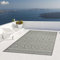 Taracarpet Outdoor Teppich Wetterfest Wohnzimmer Balkon Küchenteppich Flachgewebe Sisaloptik Muster Karos grün 120x160 cm