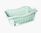 Plastic Laundry Basket Hamper Washing Clothes Storage Bin with Handles UK (Green)