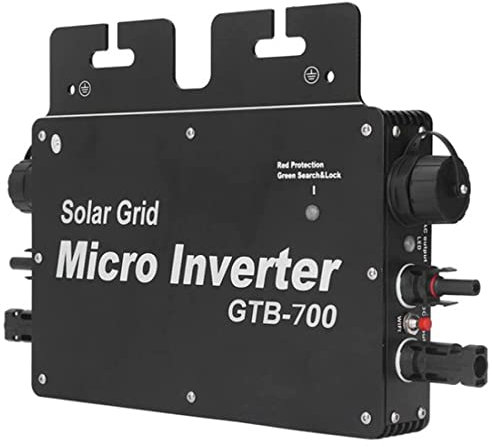 YIHEMEI Micro-Onduleur De Réseau Solaire GTB-700, Micro-Onduleur à Onde Sinusoïdale Pure 700W, Système Solaire Photovoltaïque MPPT DC 18-60V (AC120V/230V),220V