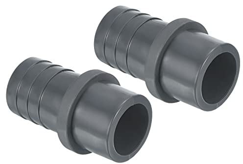 PATIKIL UPVC Reducer Pipe Fitting 32mm OD 30mm Barbed, Straight Coupling Adapter Connector, Grey