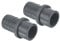 PATIKIL UPVC Reducer Pipe Fitting 32mm OD 30mm Barbed, Straight Coupling Adapter Connector, Grey