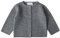 Stellou & friends Cardigan per neonati e bambini con bottoni effetto legno, abbigliamento di alta qualità in 100% cotone, perfetto per autunno e inverno, certificato Oeko-TEX, grigio scuro, 98/104 cm