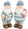 Goldschmidt Dekofigur Seemann Kapitän Maritim | Keramikfigur 18cm | Deko Figur Nordsee Ostsee (Set 2 Seemänner)