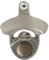 HAIICEN Burshed Silver Beer Cap Opener Wall Mounted with Magnets, Stainless Magnetic Bottle Top Opener Mountable for Wood Caddy Cooler Cart