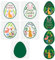 FINGERINSPIRE 5 Stück Geschichtete Ostereier Hasen Malschablone 15x15 cm Wiederverwendbare Niedliche Hasen Ostereier Vorlage Fröhliche Ostern Schablone Zum Malen Auf Holz Wand Stoff Möbeln