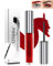 Wasserfestes Farbe Augenbrauen Gel,Lang Anhaltendes Rot Wimperntusche,Flüssiges Getöntes Augenbrauengel Make-up Set,Colored Volumen Verlängerung Eyebrow Mascara Glue,Cosplay Show Augen Makeup -09 Red
