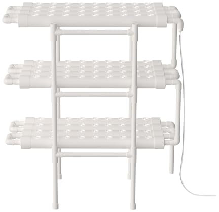 Hydroponic System,3 Layers 108 Plant Sites,Hydroponic Grow Kit Plant Hydrokultur Garten & Terrasse für Blattgemüse im Garten, Büro, auf dem Balkon oder auf dem Dach