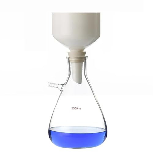 Dispositivo de filtración de laboratorio con filtro de vacío de embudo Buchner 125/250/500/1000/2500/5000/10000ml juego de filtros de embudo Buchner (Size : 500ml-Funnel 80mm)