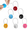 LightBeacon 6 Piezas Candados de Combinación, Candado para Maleta, Candado de Combinación de 3 Dígitos, Candado para Equipaje con Código Numérico para Viajes, Mochilas, 6 colores