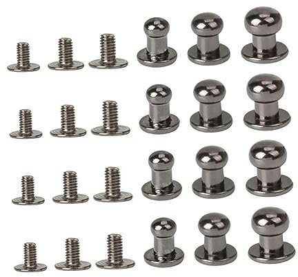 Anneome Accessoires Pour Bagages 36 Ensembles De Mini Rivets Vis Clous Attaches En Cuir Alliage