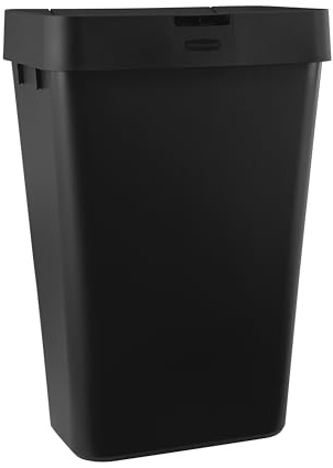 Rubbermaid Touch-Top-Küchen-Mülleimer mit Deckel, 30 l, schwarz, Müllbehälter für Zuhause/Küche/Wohnung/Garage