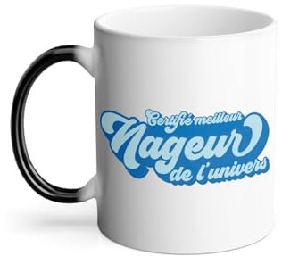 Thermoreagierende Tasse Magische Tasse – zertifiziert bester Schwimmer des Universums Schwimmen Pool – 325 ml