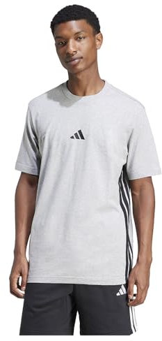 adidas T-Shirt für Herren, Mgreyh/Schwarz, 56