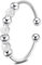 925 Sterling Silber Anxiety Ring Verstellbar Ring Damen Angstring Zappel mit Perlen Spinner Schmuck Geschenke für Frauen Mädchen Offener Anti Stress Stapelbar