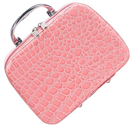 minkissy Borsa per cosmetici borsa makeup bag cosmetic pouch bag for travel trousse makeup make up bag borsa makeup bags for women pochette trucchi custodia per il trucco rosa