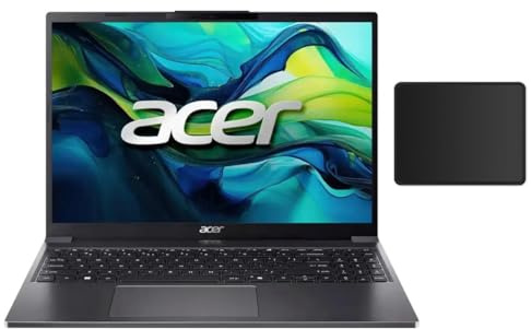 acer Aspire Go 15.3 WUXGA 1920 x 1200 IPS Laptop| Intel Core i5-1334U| Intel UHD Graphics| Copilot | Webcam| Grey | 32GB RAM DDR5 | 1024GB SSD |Windows 11 Home |Bundle with Mouse Pad