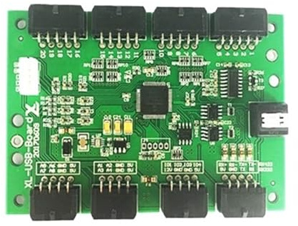 DIKAMAN Joystick, 8-Achsen-Bewegungssteuerungskarte Simulator-Steuerplatine, Industriecomputer-Steuerplatine Joystick-Steuerplatine(8-axis RS232 serial port 5V)