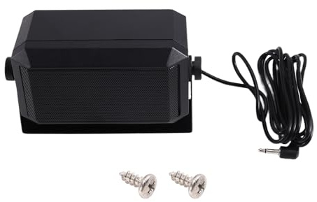 Akfldms CB Radio Speaker 5W 3.5mm Plug Rectangular CB External Speaker CB External Speaker