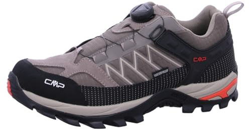 CMP Rigel Low FITGO Trekking Shoes WP DESERTO-Corda - 43 | Clima-Protect-Membran, Schutz vor Nässe, FullOn-GRIP-Sohle, rutschfester Halt