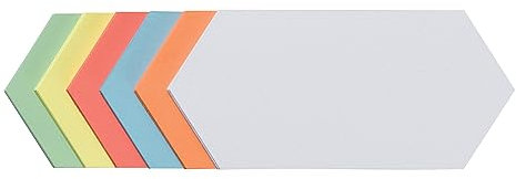 FRANKEN Moderationskarten Rhombus, 205 x 95 mm, sortiert, 500 Stück, farblich sortiert, UMZ 920 99