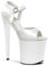 Pleaser FLAMINGO-809, Damen Plateau Sandalen, Weiß (Weiss (Wht Pat/Wht)), 35 EU (2 Damen UK)