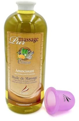 Camylle - Pur Massage Elinya - Huile de Massage Spa Précieuse - Amincissant aux arômes purs et intenses - 1000ml