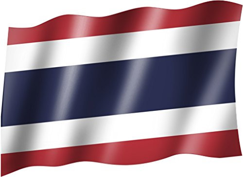 Flagge Thailand 90 x 150 cm Fahne mit 2 Ösen 100g/m² Stoffgewicht Hissflagge für Mast