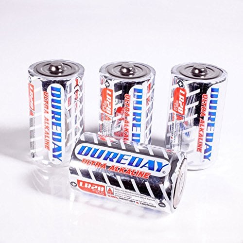 Batterie usa e getta di tipo D, 1,5 V, Dureday Ultra, 40