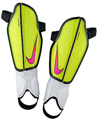 Nike PROTEGGA FLEX - Schienbeinschutz Unisex, Yellow (volt/black/pink blast), M