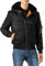 Alpha Industries Herren MA-1 Hooded Bomberjacke, Schwarz (Black 3), XXL