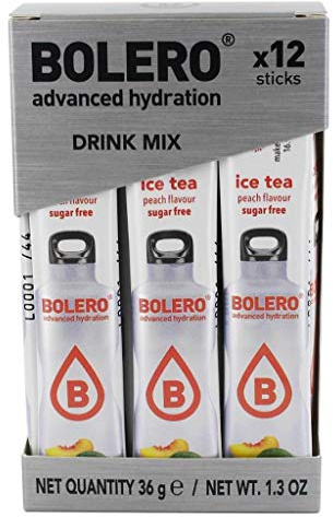 Bolero Drink Sticks Getränkepulver, 12 x 3 g Sachets (Pfirsich)