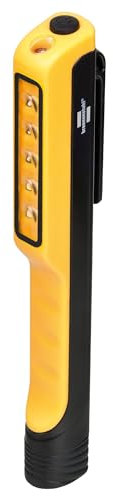 Brennenstuhl Lampe de poche LED à pile, 107+10 lumen, avec clip
