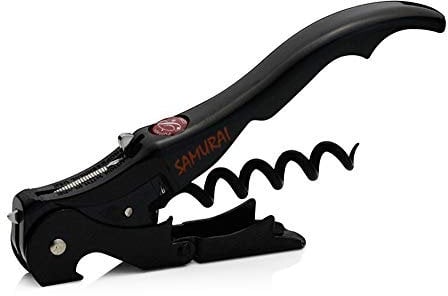 PULLTAP'S GENUINE Slider 150 Samurai - Tire-bouchon de serveur professionnel premium - Fabriqué en Espagne - Comprend double levier articulé, couteau coupe-capsule type cutter et décapsuleur