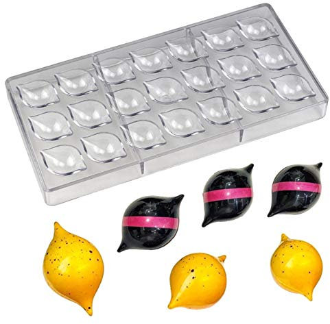 DUBENS 21 DIY Hohlräume Auge Zitrone Form PC Polycarbonat Schokolade Form Sternenhimmel Dekoration Kuchen Eiswürfel Formen