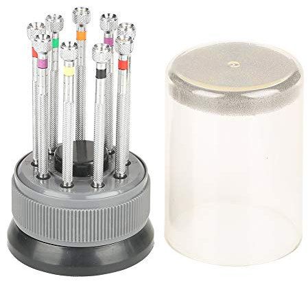 Kit di cacciaviti professionali, nuovo set di cacciaviti a lama piatta per orologio di precisione da 9 pezzi Strumenti per orologiai