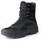 Herren Military Stiefel Wüste Armee Combat Patrol Tactical Einsatzstiefel mit Reissverschluss Leder Jungle Army Stiefel ​ ​Wandern Bergsteigen Offroad Angeln Jagen