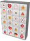 itenga großer Bastel Adventskalender 50x37cm zum Füllen 24 Schachteln zum Befüllen Quader Form weiß zum Selber Befüllen inkl Zahlenstickern Weihnachtsfiguren
