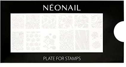 NEONAIL Stamping Plate 05 - Stamping Platte - Schablonen Platte - Nail Art - Nageldesign - Nagel Stempel Schablone - French Nails Schablone - Nagelkunst Stempel