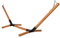 SPRINGOS Support de hamac 85 x 295 cm Bois Massif sans hamac Charge Max. 150 kg.