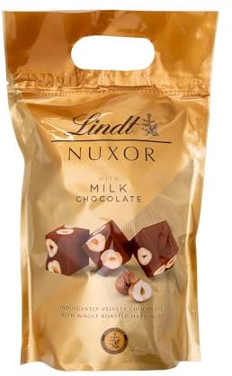 Lindt - Sachet NUXOR - Chocolat au Lait et aux Noisettes entières - Croquant et Fondant, 700g