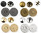 MAHAVIMOKSA Set di 40 bottoni a pressione magnetici sottili da 18 mm, con doppio rivetto, chiusura rotonda per fai da te, artigianato, cucito, borsa, pelle, abbigliamento, scrapbooking (4 colori